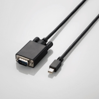 ELECOMiGRjAD-MDPVGA20BK  MiniDisplayPort-D-Sub15ϊP[u