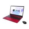 NEC LAVIE N15 PC-N1575CAR [Core i7-1165G7/8GB/512GB SSD/15.6型/Win11/Office H&B 2021/カームレッド]